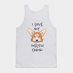 I Love My Welsh Corgi Tank Top